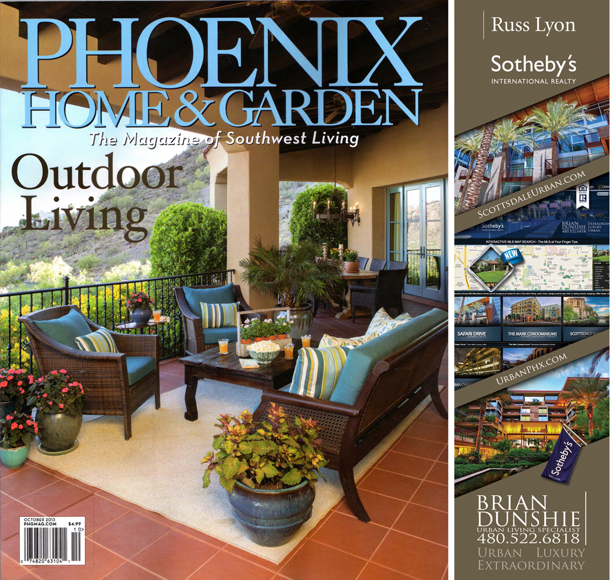 pheonix home & garden magazine quotes real estate agent Brian Dunshie re downtown urban living
